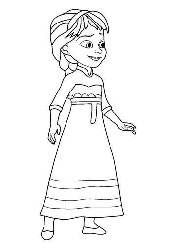 Princess Elsa 10 coloring page