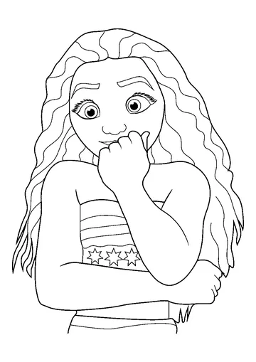 Princess Moana 15 coloring page