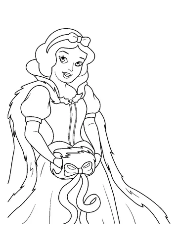 Princess Snow White 8 coloring page