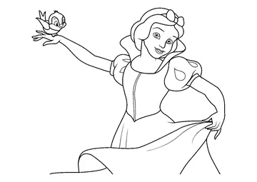 Princess Snow White 11 coloring page