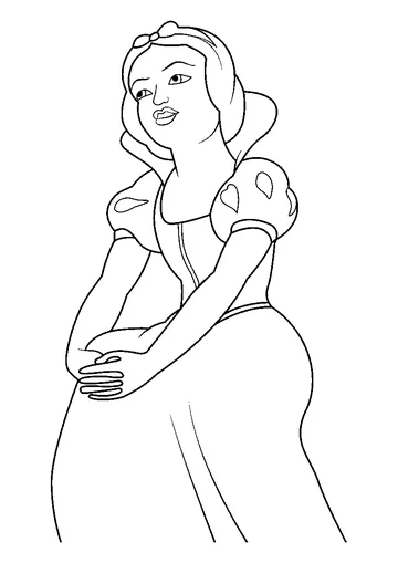 Princess Snow White 20 coloring page