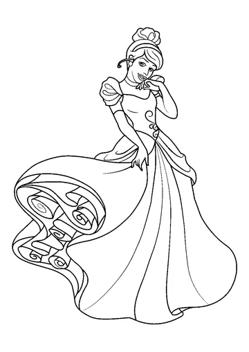 Beautiful Princess coloring page