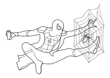 Spiderman coloring page