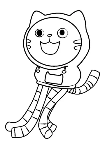 Dj_comet_2 Gabby's Dollhouse coloring page