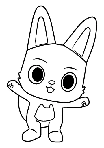 Eggy Gabby's Dollhouse coloring page