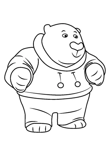Pete the Polar Bear coloring page