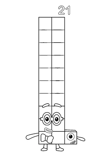Twenty One coloring page