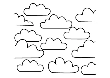 Simple Cloud Forms coloring page