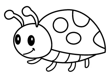 Adorable Spotted Garden Creature coloring page