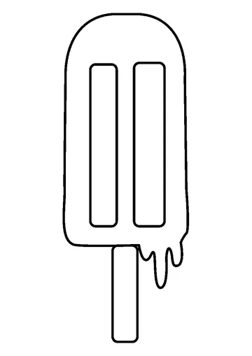 Grape Popsicle Frozen Sweet coloring page