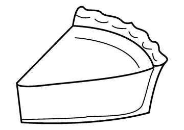 Delicious Lemon Tart Slice coloring page