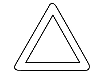 Basic Triangle Shape Activity coloring page
