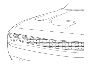 2019 Dodge Challenger Front View coloring page
