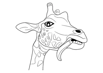 Funny Face coloring page