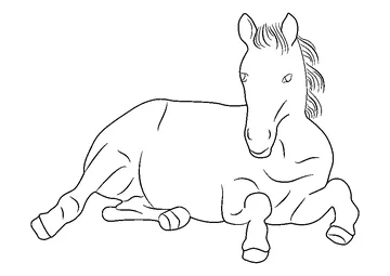 Horse coloring page