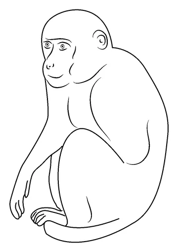 Look at U coloring page