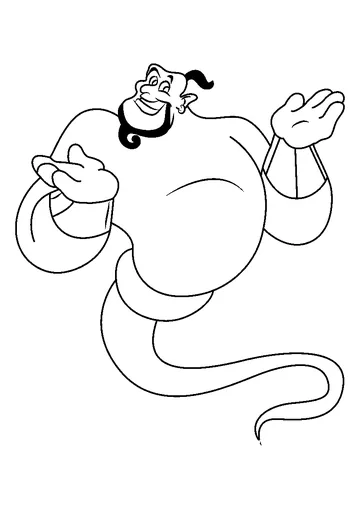 Genie coloring page