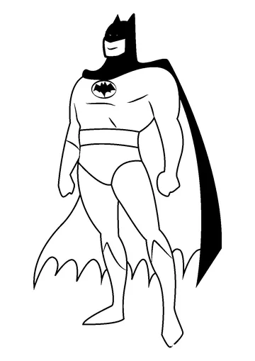 Batman Standing coloring page
