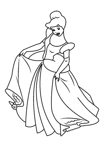 see her Dress coloring page
