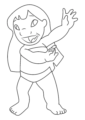 Lilo coloring page