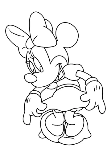 Minnie Mouse coloring page