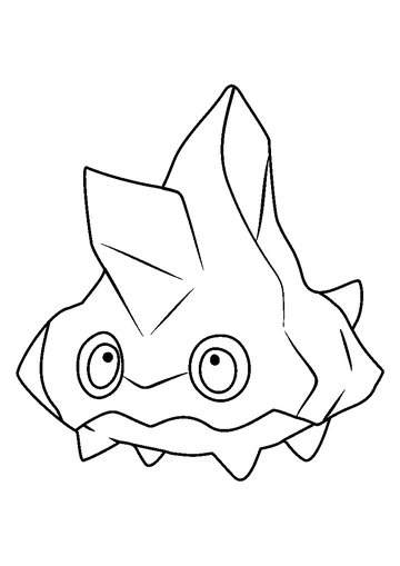 Bergmite Pokemon coloring page