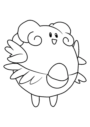 Blissey Pokemon coloring page
