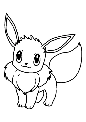 Eevee Pokemon coloring page