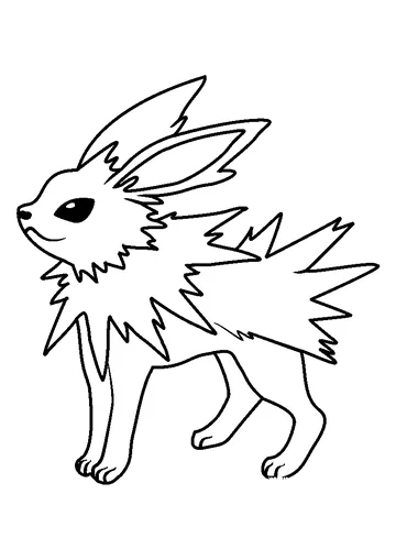 Jolteon Pokemon coloring page