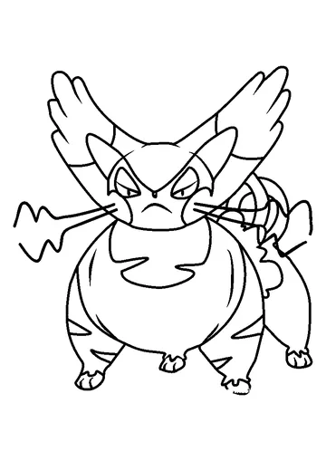 Purugly Pokemon coloring page