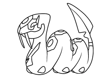 Seviper Pokemon coloring page