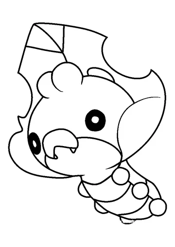 Sewaddle Pokemon coloring page