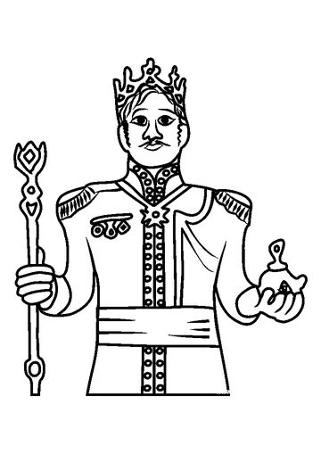 King of Arendelle coloring page