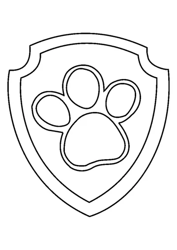 Ryder Badge coloring page