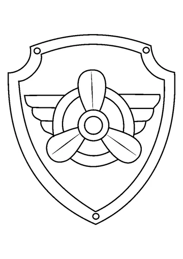 Skye Badge coloring page