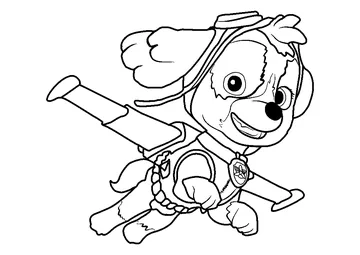 Skye coloring page