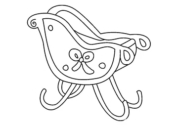 Christmas Sleigh coloring page