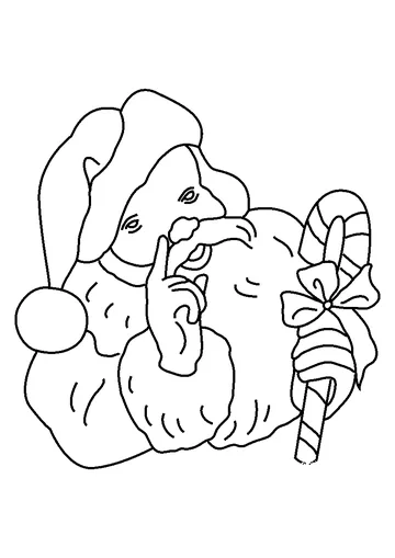 Love you Santa coloring page