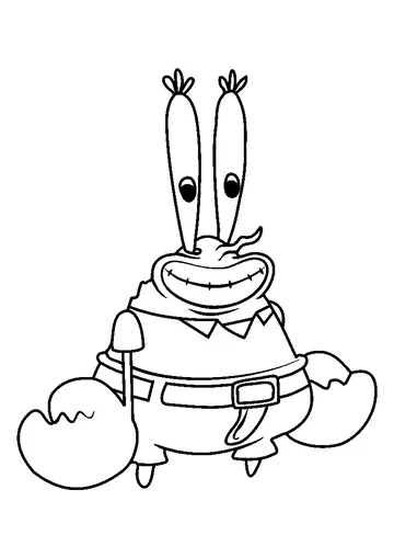 Eugene Krabs coloring page