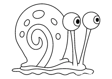 Gary the Snail coloring page