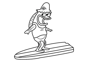 Grubby Grouper coloring page