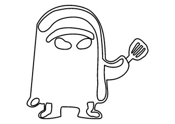 Hash Slinging Slasher coloring page