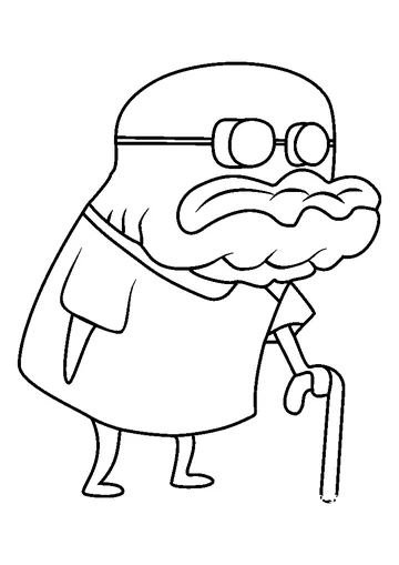 Old Man Jenkins coloring page