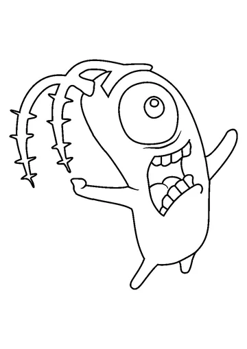 Plankton coloring page