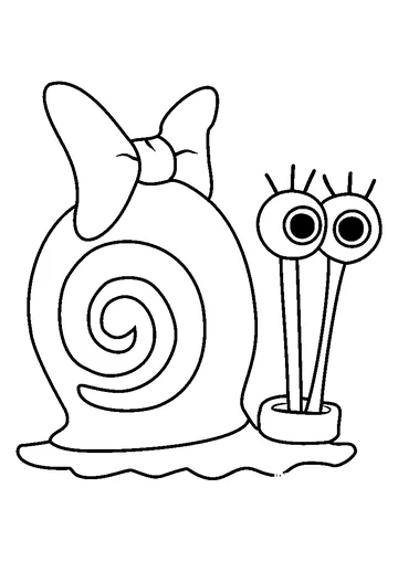 Snellie the Snail coloring page