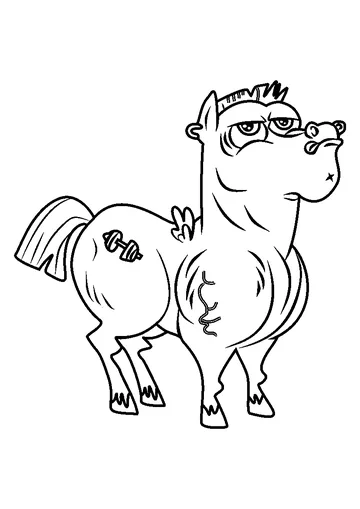 Bulk Biceps coloring page