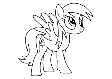 Derpy Hooves coloring page