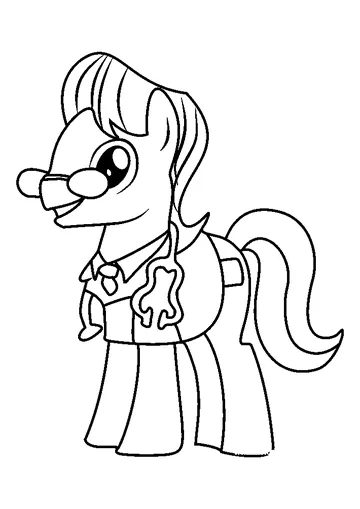 Doctor Horse coloring page