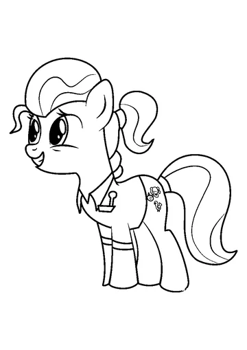 Mane Goodall coloring page