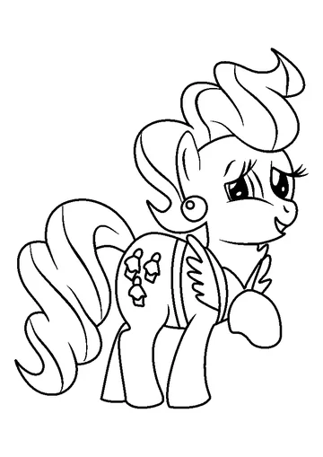 Mrs Cake coloring page